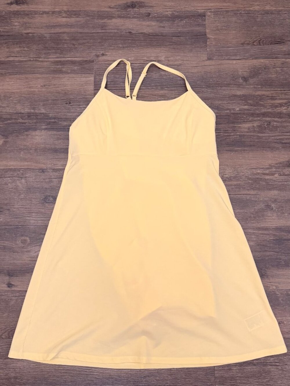 Old Navy Stretch Woven Racerback Tennis Dress in Buttery Yellow